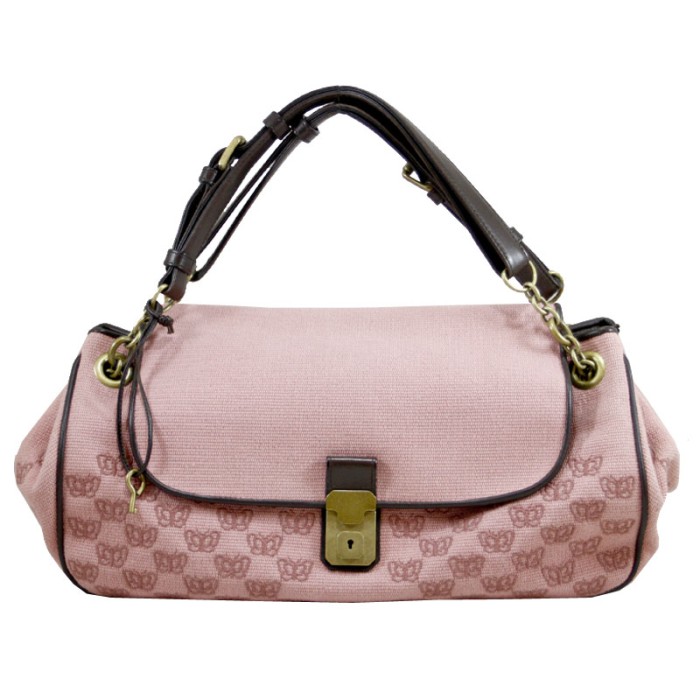 Foto Produk Bottega Veneta Butterfly Canvas Bag in Pink I184 dari SECOND CHANCE