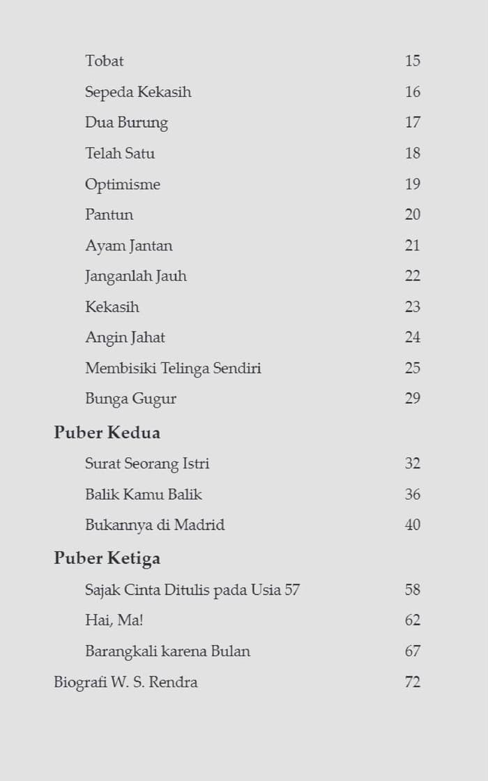 Puisi Surat Cinta Karya Ws Rendra Hal