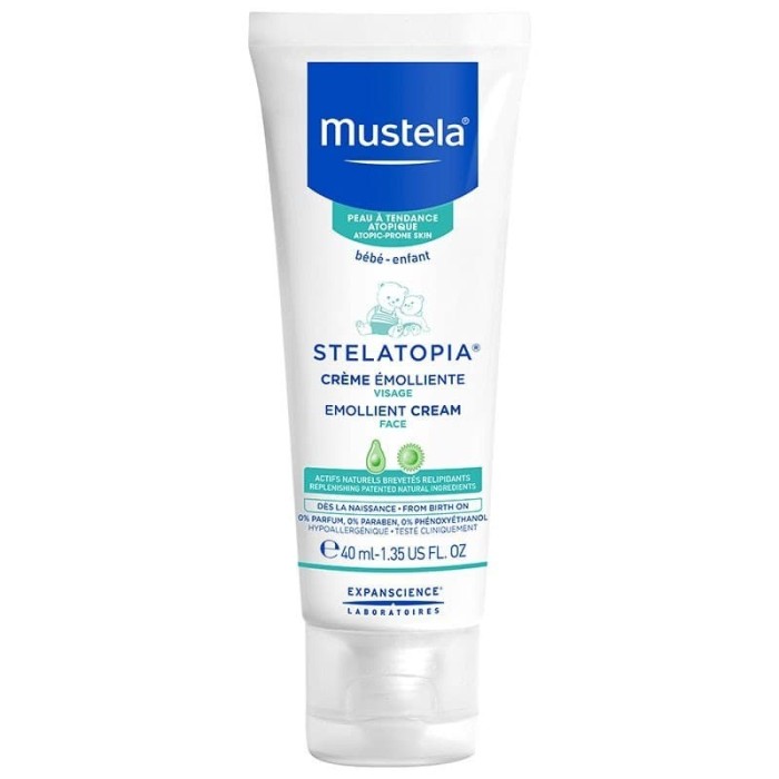 mustela stelatopia emollient face cream 40 ml