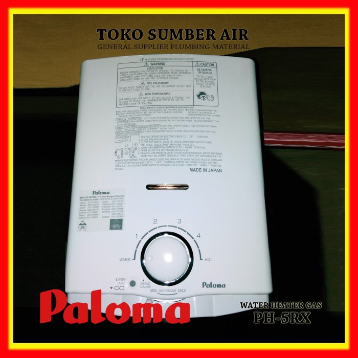 Jual Water Heater Gas - PH-5RX - MERK PALOMA - Kota ...