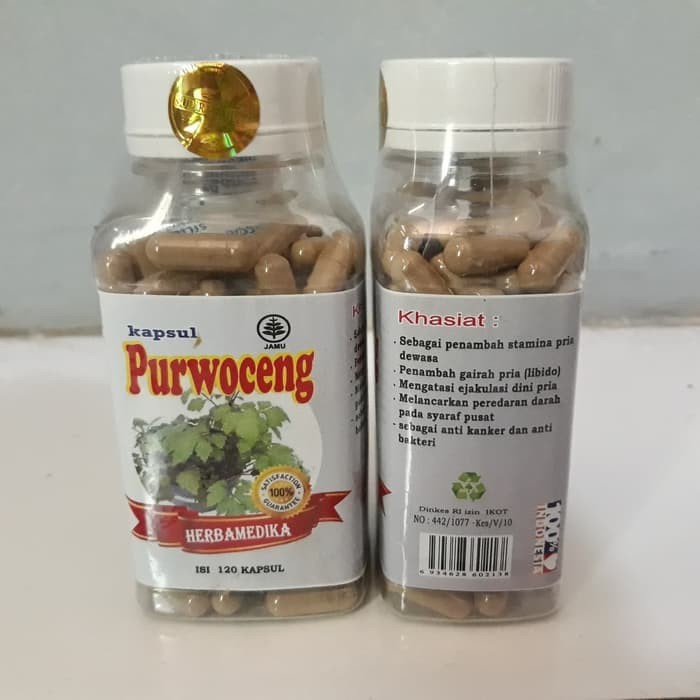 Jual Kapsul Purwoceng Herbamedika Isi 120 Obat Kuat Pria Perkasa Ngaceng Kota Semarang Sekaran Tokopedia