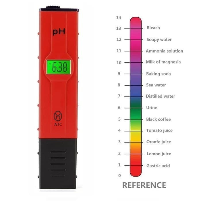 Jual PH Meter Backlight + ATC Digital Alat Ukur PH air Jakarta Utara