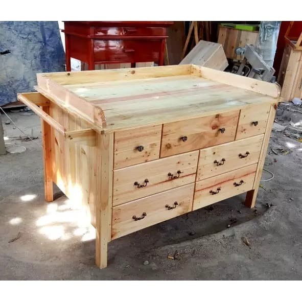 pine changing table chest of drawers