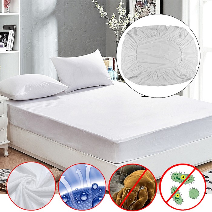 Jual New Anti Dust Mite Mattress Protector Cover Breathable Ed Dust Mite Mattress Protector Cover
