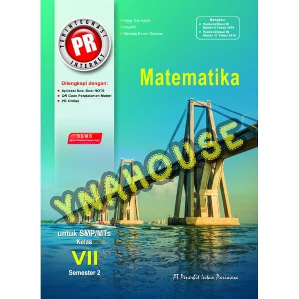 Jual Buku Pr Matematika Smp Mts Kelas Vii 7 Semester 2 Kota