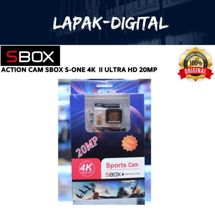 Jual Action Camera SBOX SportCam 4K II Ultra HD 20MP