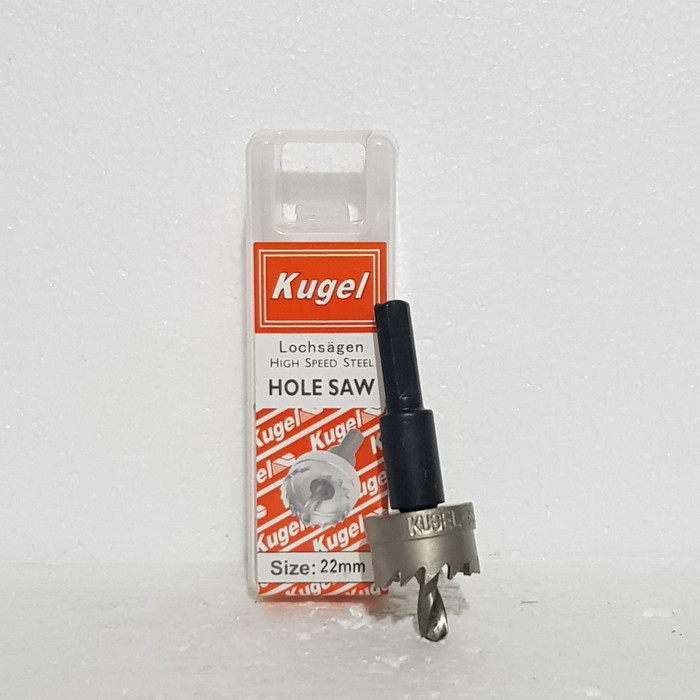 Jual Holesaw Besi HSS Kugel 22mm / Hole Saw Besi 22 mm / Mata Bor Besi