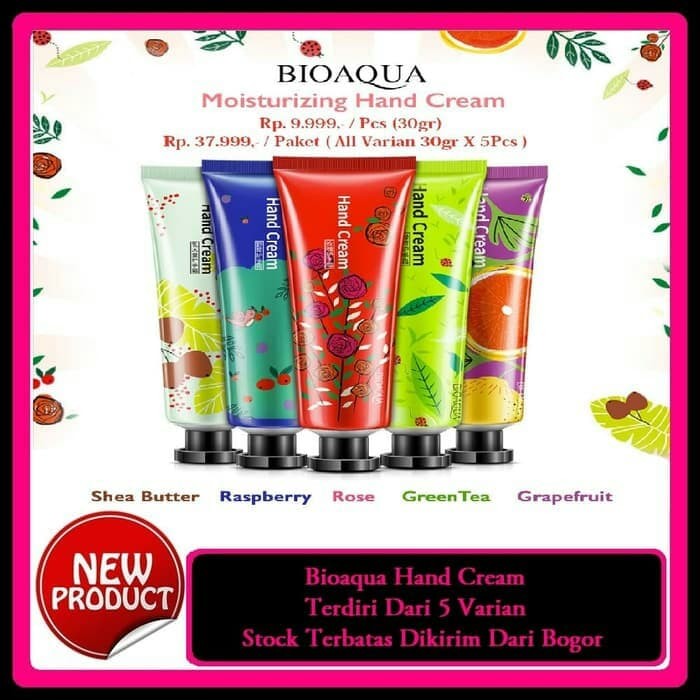 bioaqua hand cream original / hand cream/bioaqua satuan