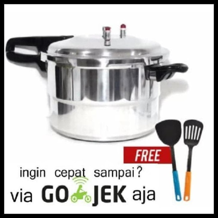 HOT SALE ready Home-Klik Panci Presto Trisonic Preasure Cooker (8 L) +