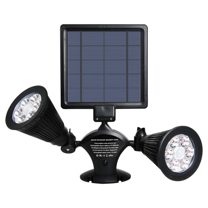 Jual Solar Powered Dual Security Light Garden Yard Lamp Outdoor Jual Solar Powered Dual Security Light