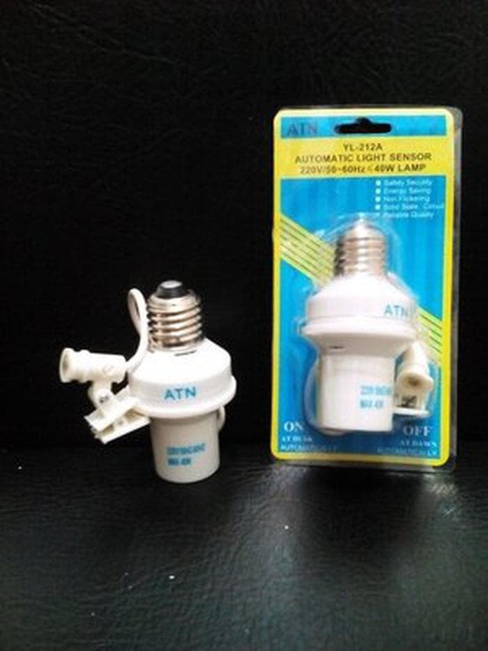 Unik fitting sensor cahaya ( fiting lampu otomatis ) Diskon