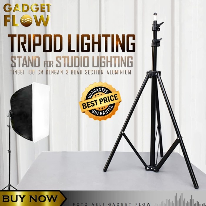 Jual Tripod Lampu / Light Stand Portable 180cm Studio Photo Foto