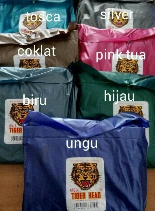 JAS HUJAN PONCHO TANGAN CELANA TIGER HEAD TYPE 68214