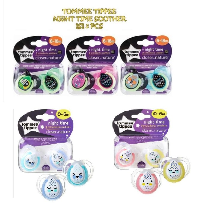 Tommee Tippee Night Time Soother 6-18m Bear