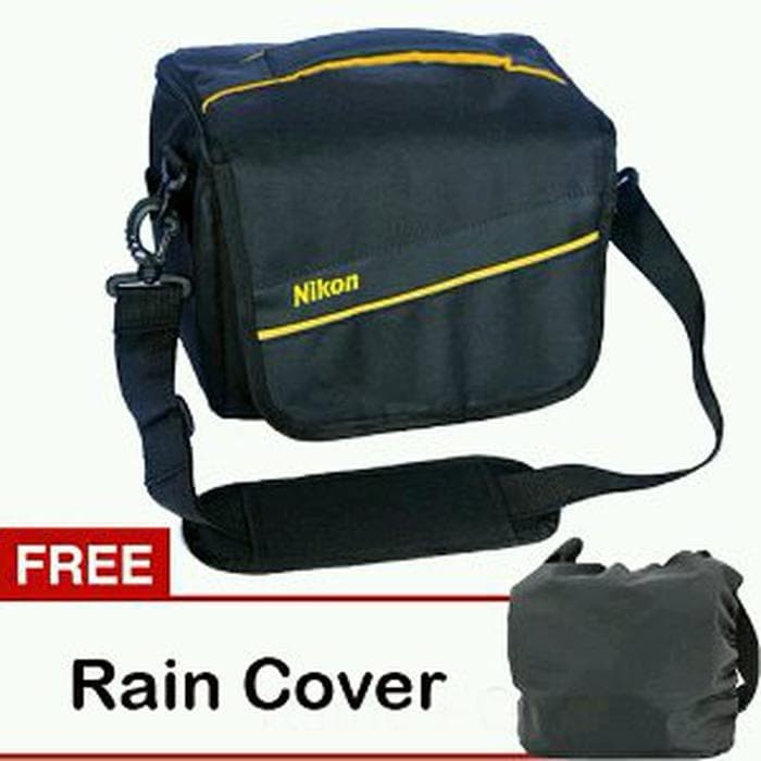 Tas Kamera Nikon Kotak Selempang - Free Rain Cover - PP-04 Berkualitas
