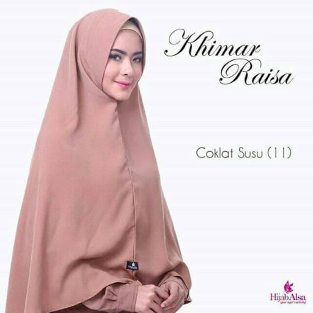 Jual Hijab Alsa Khimar Raisa Syar I Warna Pastel Bergo Jumbo Jilbab