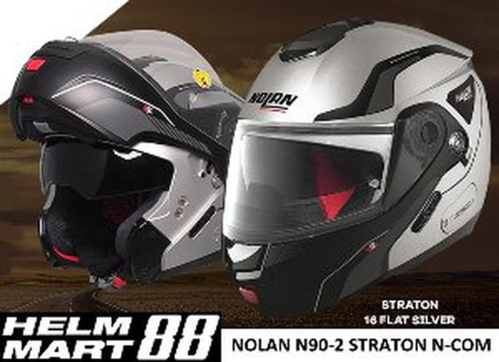 60 Nolan N90-2 Straton LED N-Com Helm L