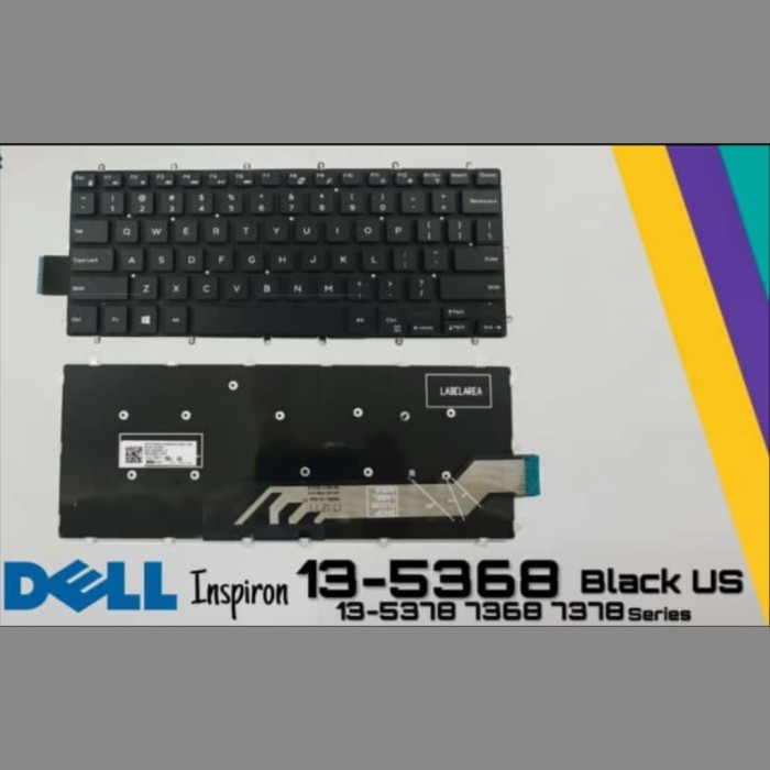 Keyboard for Dell Inspiron 13 5368 5378 7368 7378 US BACKLIT US