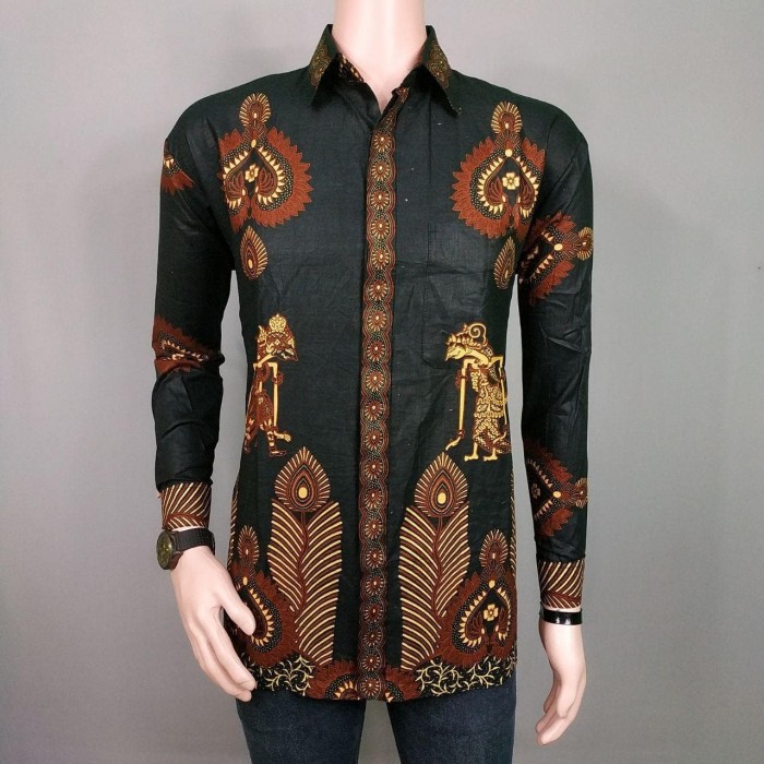 Kemeja Batik Pria Lengan Panjang Eksklusif Batik Kemeja Kerja BKL5
