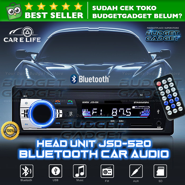 Jual Tape Audio Mobil Multifungsi Bluetooth Usb Mp3 Fm Radio Jsd 520 Ampenan Willy 69 Tokopedia