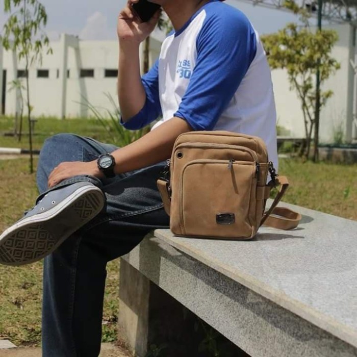 Tas Selempang Pria Kecil Pouch HP/Tablet/Gadget/ Trojika T-MAN -