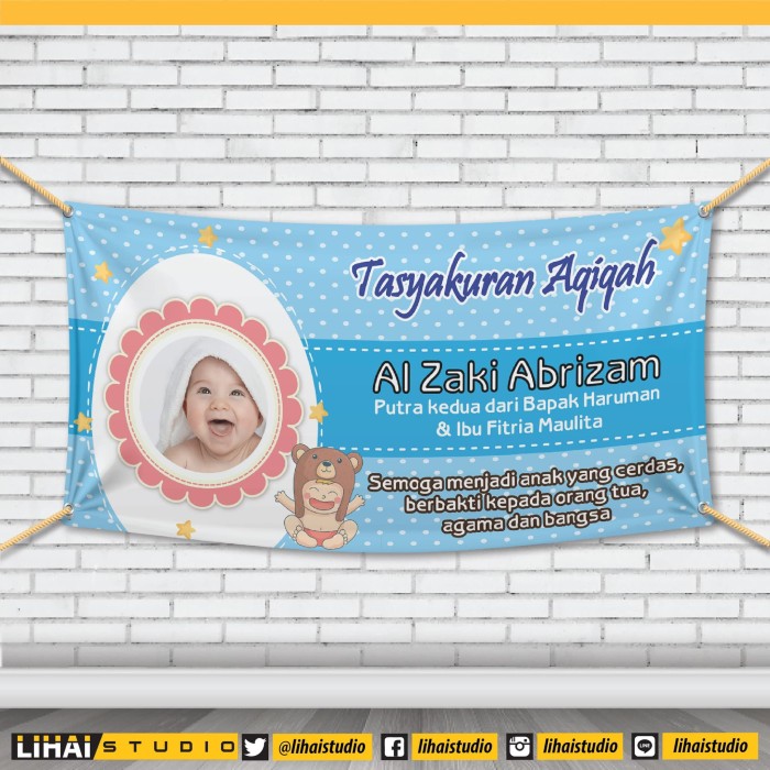 Contoh Spanduk Acara Aqiqah My Ads