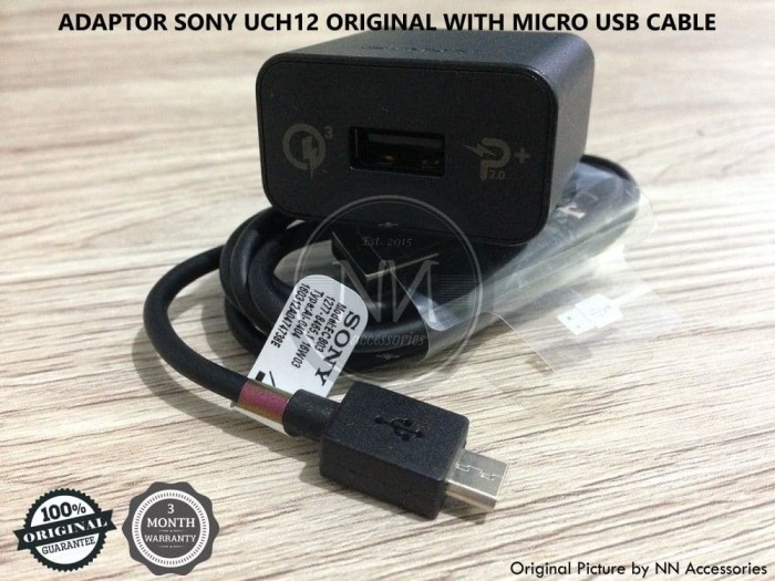 CHARGER SONY UCH12 XA ULTRA X Z5 FAST CHARGING PUMP EXPRESS ORIGINAL