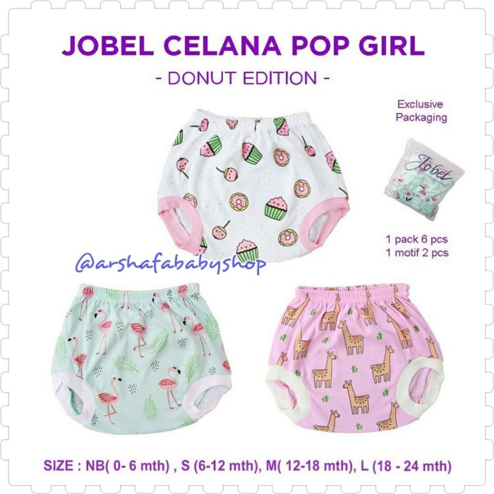 Jobel by Kazel Celana Pop Girl DONUT Edition NB - L (0 - 24 Bulan