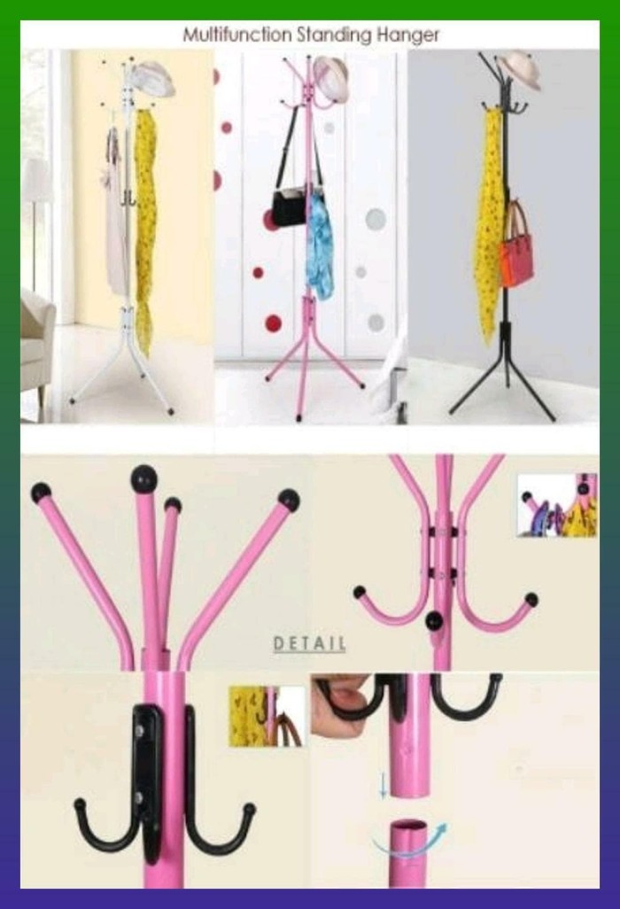 Terlaris Gantungan Multifungsi Standing Hanger Portable Praktsis Kuat