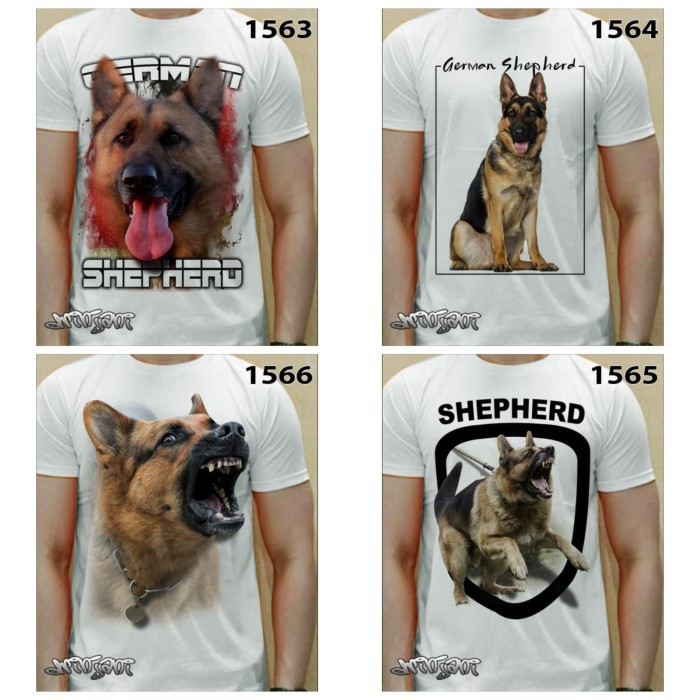 Jual Kaos 3d Anjing Helder German Sepherd Kota Depok