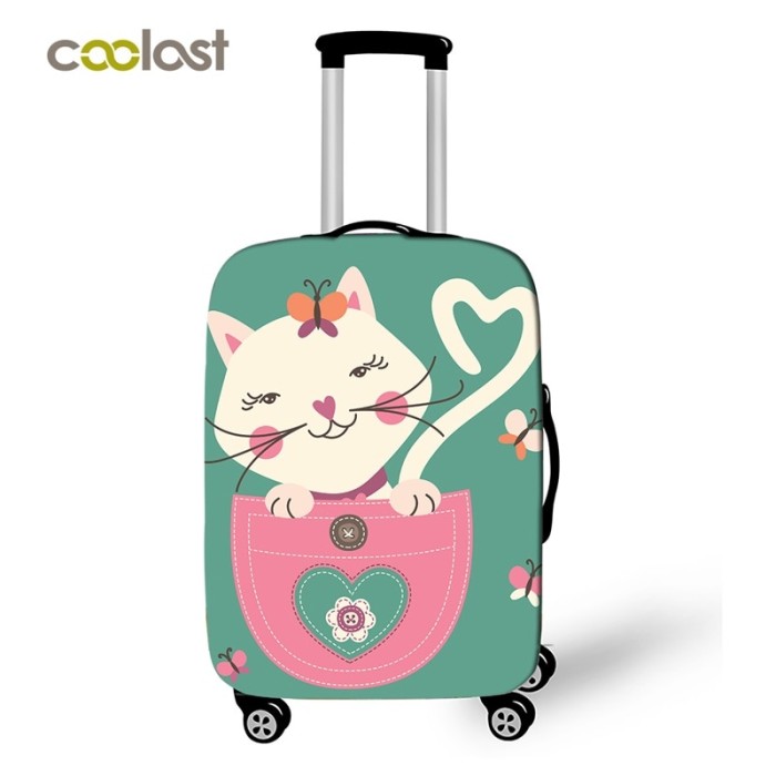 Little Mermaid Travel Luggage Cover Suitcase Protector Washable Zipper Baggage Cover