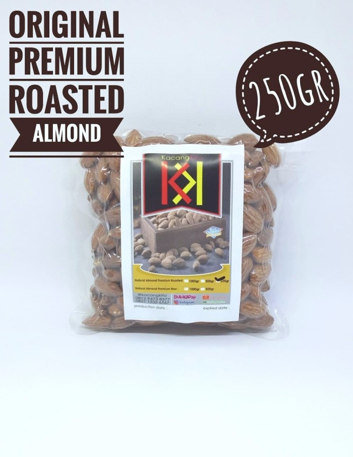 LIMITED EDITION Almond roasted Almond Panggang Blue Diamond tanpa can