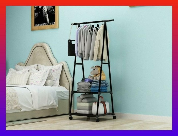 Terlaris Rak Pakaian Serbaguna Triangel Stand Hanger Multifungsi