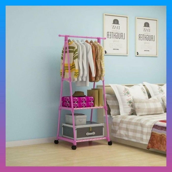 Terlaris Rak Pakaian Serbaguna Triangel Stand Hanger Multifungsi