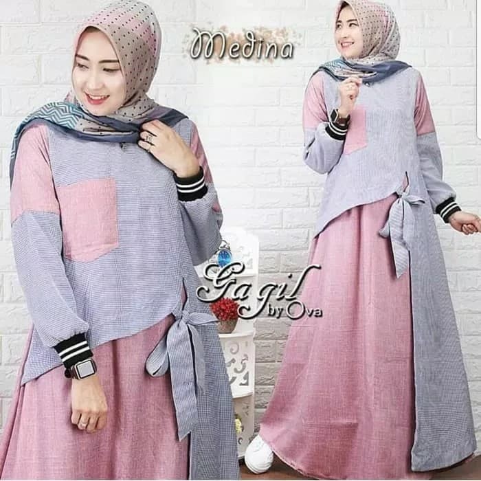 Jual Gamis Korea Branded Elegan Mewah Maxi Maxy Dress Longdress Baju Muslim Jakarta Pusat Bells Boutique Tokopedia