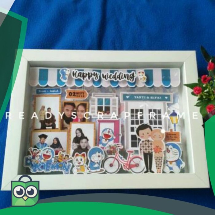 Jual Scrapframe Scrapbook 3d Kado Pernikahan Tema Doraemon Dki Jakarta Zaskia Shopid Tokopedia