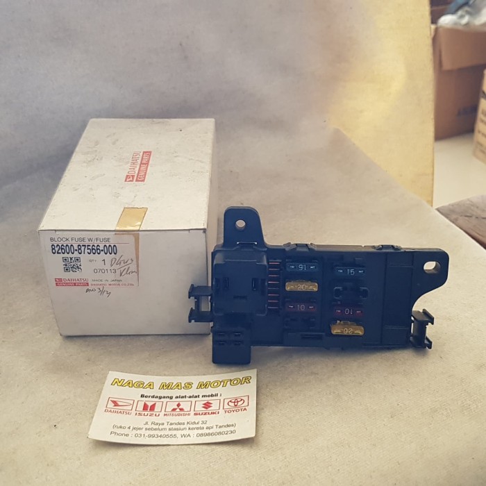 jual fuse box rumah sekreng sekring daihatsu espass ori 82600 87566 000 kota surabaya naga mas motor tokopedia led light bar wiring harness diagram sekring fuse box daihatsu espass