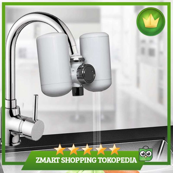 Jual 3000w 220v Electric Instant Hot Water Heater Sink Faucet Kitchen Zmart Ping Tokopedia
