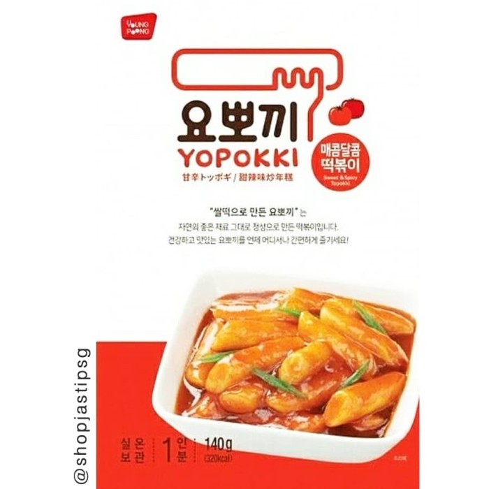 Jual Korea Instant Tteokbokki Yopokki Sweet Spicy Rice Cake