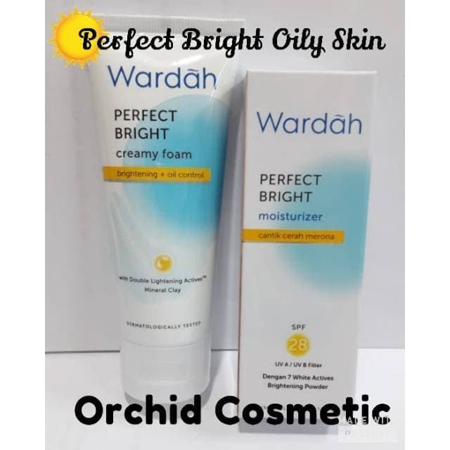 Jual Wardah Paket Perfect Bright Series SPF 28 for Oily Skin Kota Bogor Orchid Cosmetic