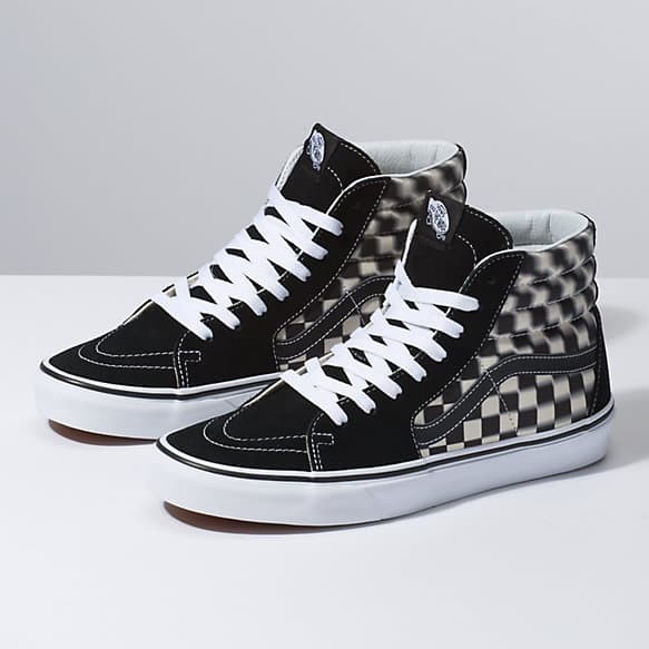 vans old skool checkerboard blur