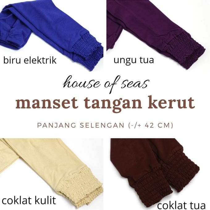 Manset Tangan Selengan Kerut Berkualitas