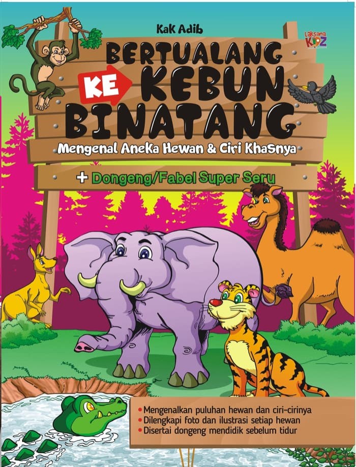 Jual Buku Bertualang Ke Kebun Binatang Laksana Kab Bantul