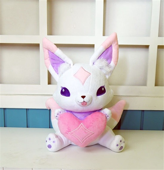 LOL Cosplay Anime Doll Ahri Pet Fox Kiko Star guardian Plush Toy Stuffed 12/"