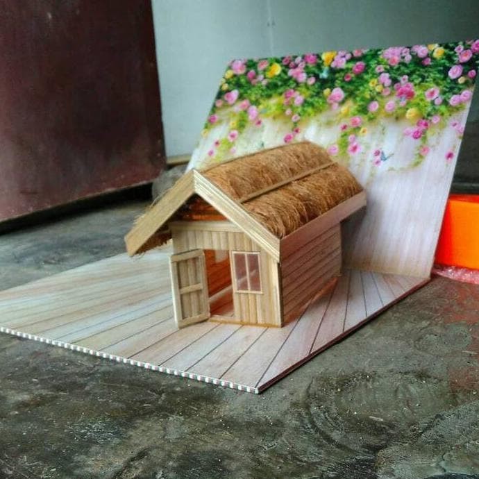 42 Gambar Rumah Kayu Atau Bambu Terbaru