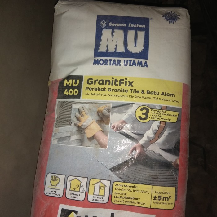 Jual Semen Instant MU 400 (Perekat Granite Dan Batu Alam) - Kota