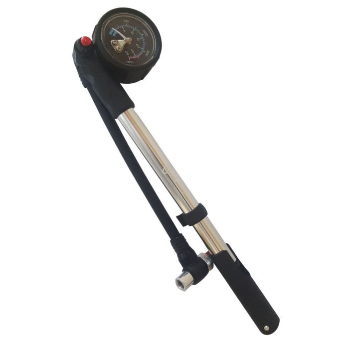 Foto Produk SHOCK PUMP SP15 ENTITY WITH GAUGE - ALLOY SILVER | POMPA SHOCK SEPEDA dari Sehat Itu Rejeki