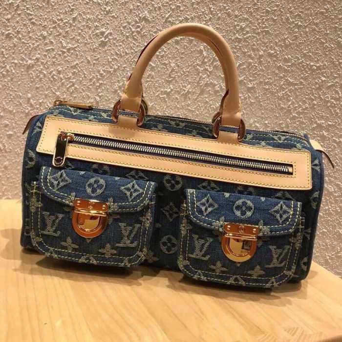 Jual vintage lv louis vuitton denim bag kw mirror vip best quality - Jakarta Utara ...