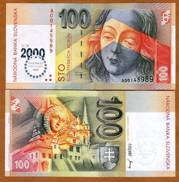 SLOVAKIA Commemorative Banknote 200 Korun 2000 UNC