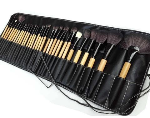 Jual Professional 32 Pcs Makeup Brush Set With Leather Bag Kota Magelang Olam Tokopedia - 32 Pc Makeup Brush Set